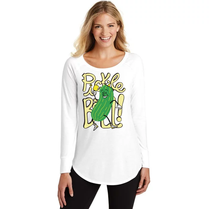 Pickleball Funny Pickle Sport Women's Perfect Tri Tunic Long Sleeve Shirt