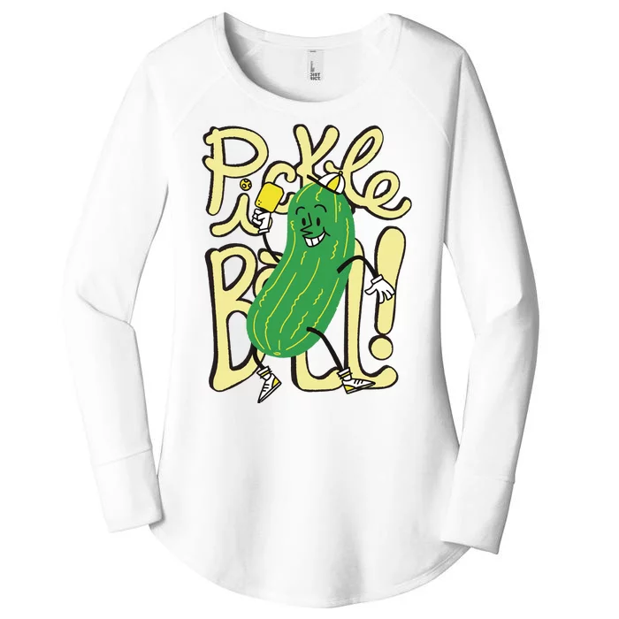 Pickleball Funny Pickle Sport Women's Perfect Tri Tunic Long Sleeve Shirt