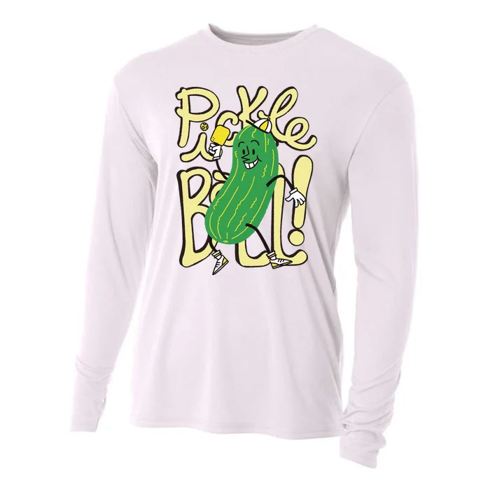 Pickleball Funny Pickle Sport Cooling Performance Long Sleeve Crew