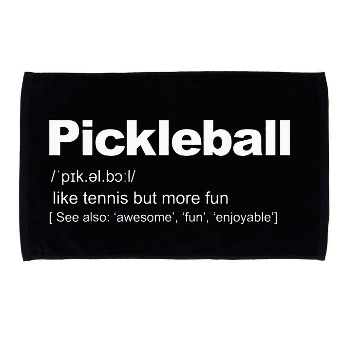 Pickleball Funny Pickleball Grammy Definition Mother's Day Microfiber Hand Towel