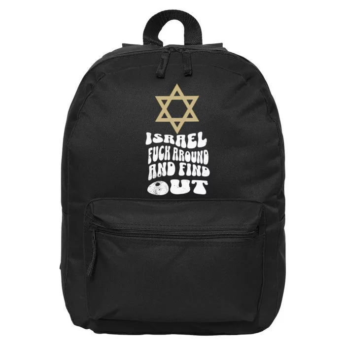 Pray For Peace Jurusalem Stand Up To Jewish Hate Israel 16 in Basic Backpack