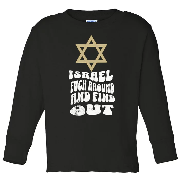 Pray For Peace Jurusalem Stand Up To Jewish Hate Israel Toddler Long Sleeve Shirt