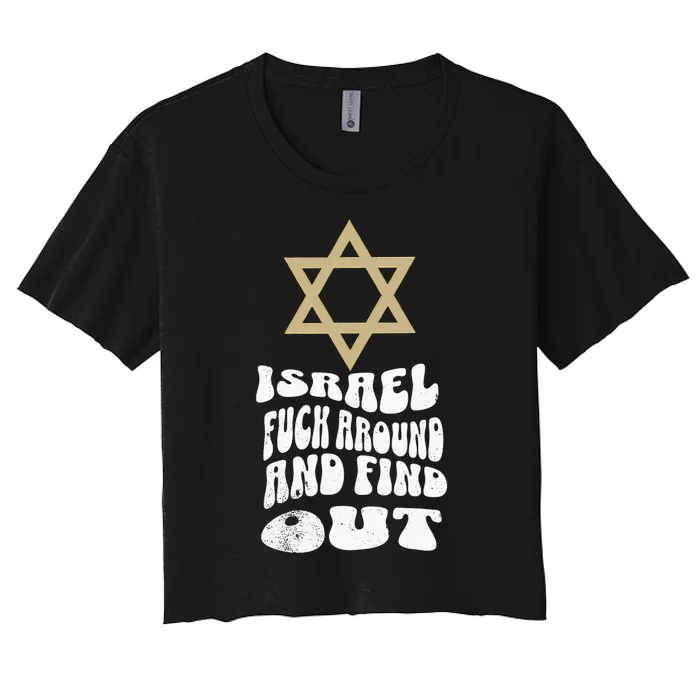 Pray For Peace Jurusalem Stand Up To Jewish Hate Israel Women's Crop Top Tee