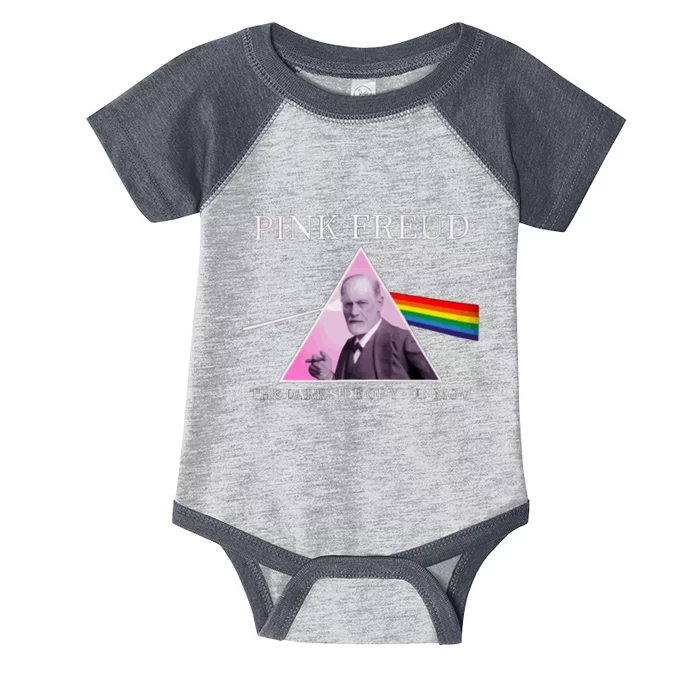 Psychology Freud Pink Dark Side Of The Mom Freudia Infant Baby Jersey Bodysuit