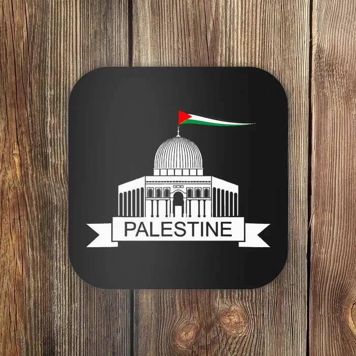 Palestine Free Palestine In Arabic Free Gaza Palestine Flag Coaster