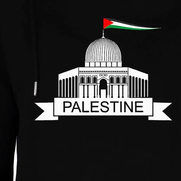 Palestine Free Palestine In Arabic Free Gaza Palestine Flag Womens Funnel Neck Pullover Hood