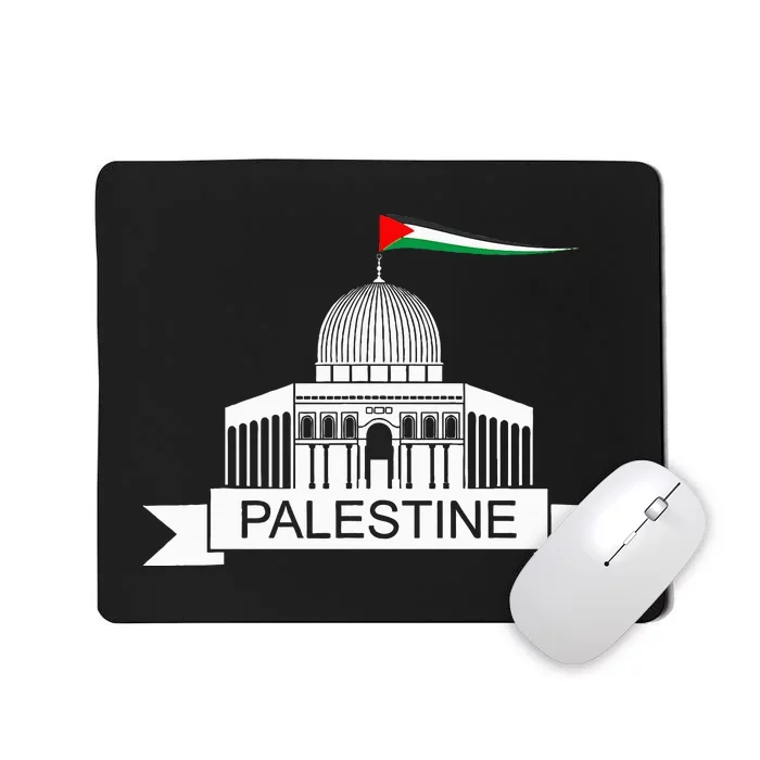 Palestine Free Palestine In Arabic Free Gaza Palestine Flag Mousepad