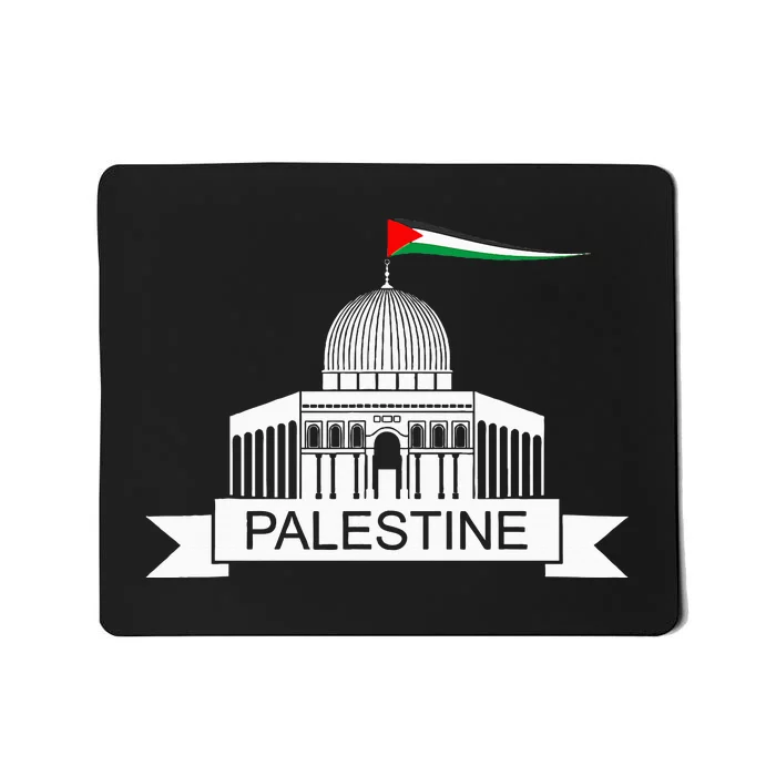 Palestine Free Palestine In Arabic Free Gaza Palestine Flag Mousepad