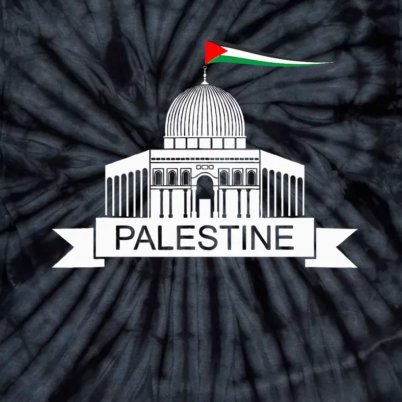 Palestine Free Palestine In Arabic Free Gaza Palestine Flag Tie-Dye T-Shirt