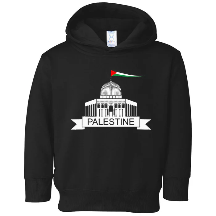 Palestine Free Palestine In Arabic Free Gaza Palestine Flag Toddler Hoodie