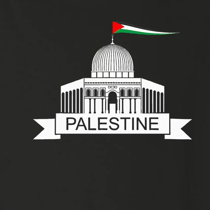 Palestine Free Palestine In Arabic Free Gaza Palestine Flag Toddler Long Sleeve Shirt