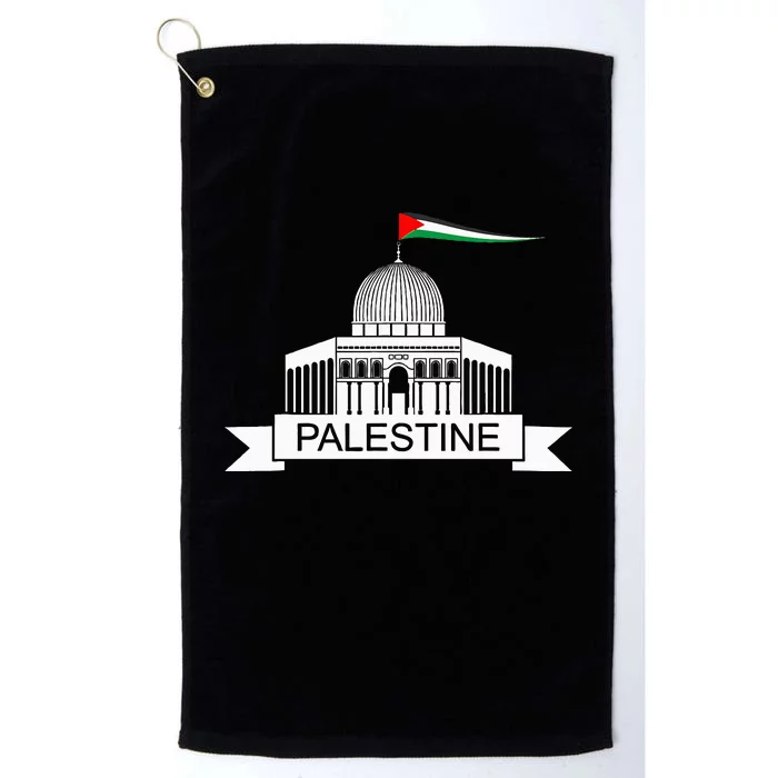 Palestine Free Palestine In Arabic Free Gaza Palestine Flag Platinum Collection Golf Towel