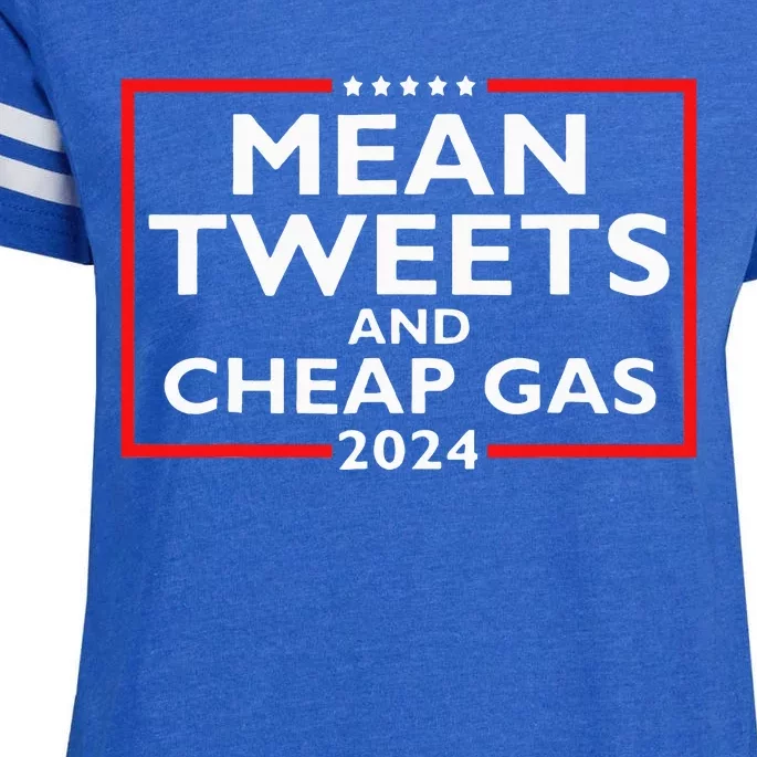 Political Funny Pro Conservative Pro Trump Mean Tweets 2024 Enza Ladies Jersey Football T-Shirt