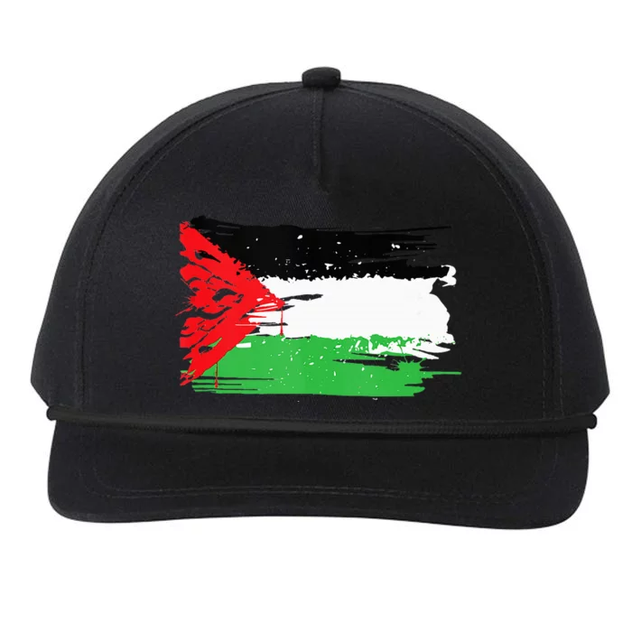 Palestine Flag Snapback Five-Panel Rope Hat