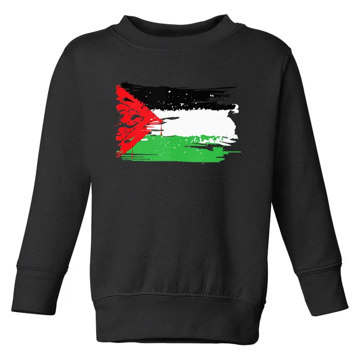 Palestine Flag Toddler Sweatshirt