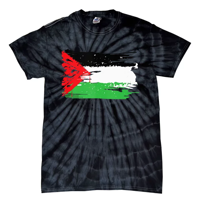 Palestine Flag Tie-Dye T-Shirt