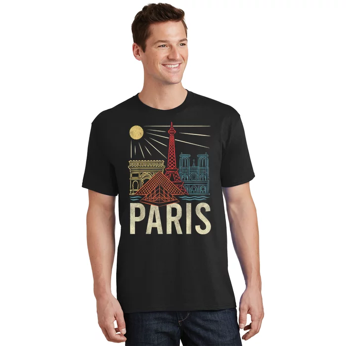 Paris France Paris Vacation Eiffel Tower Paris Souvenir T-Shirt