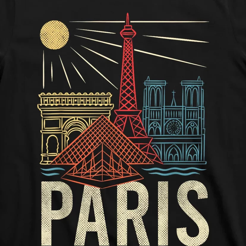 Paris France Paris Vacation Eiffel Tower Paris Souvenir T-Shirt