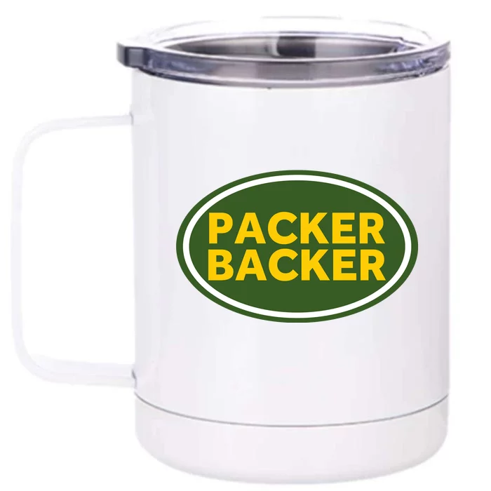 Packer Football Front & Back 12oz Stainless Steel Tumbler Cup