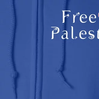 Palestine Free Palestine Free Gaza Palestine Flag Arabic Gift Full Zip Hoodie