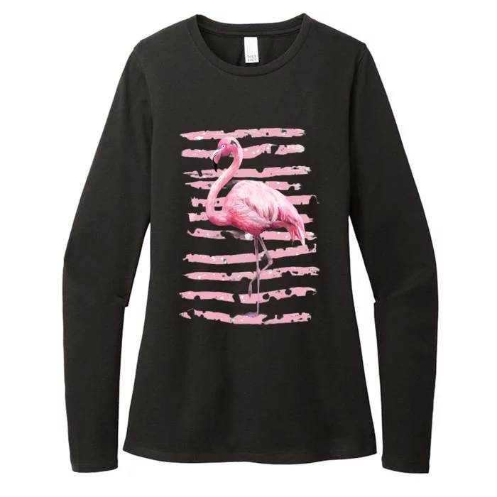 Pink Flamingo Womens CVC Long Sleeve Shirt