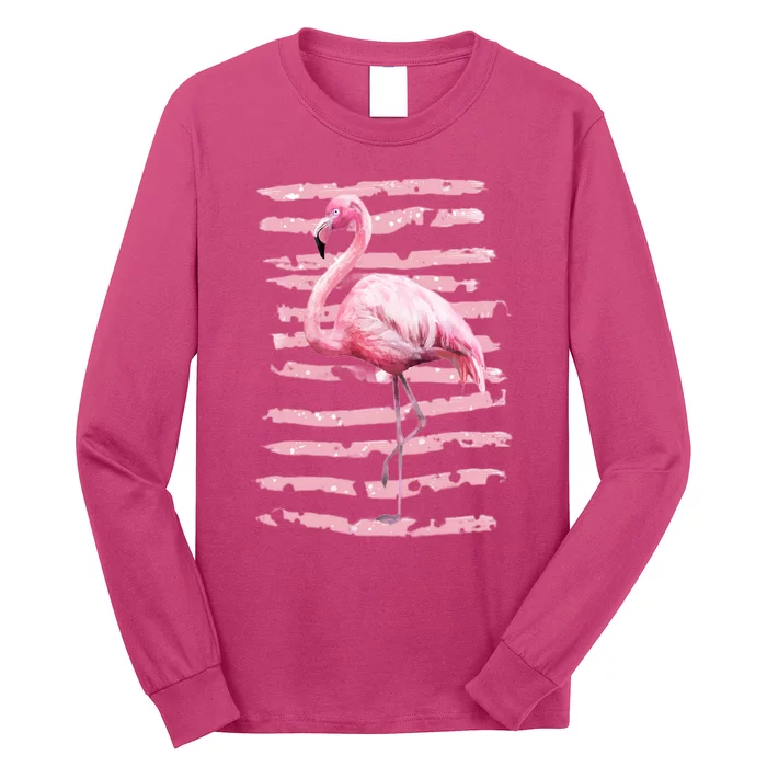 Pink Flamingo Long Sleeve Shirt