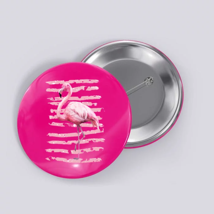 Pink Flamingo Button