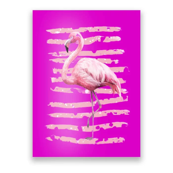 Pink Flamingo Poster