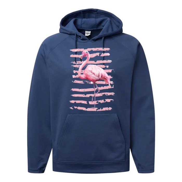 Pink Flamingo Performance Fleece Hoodie