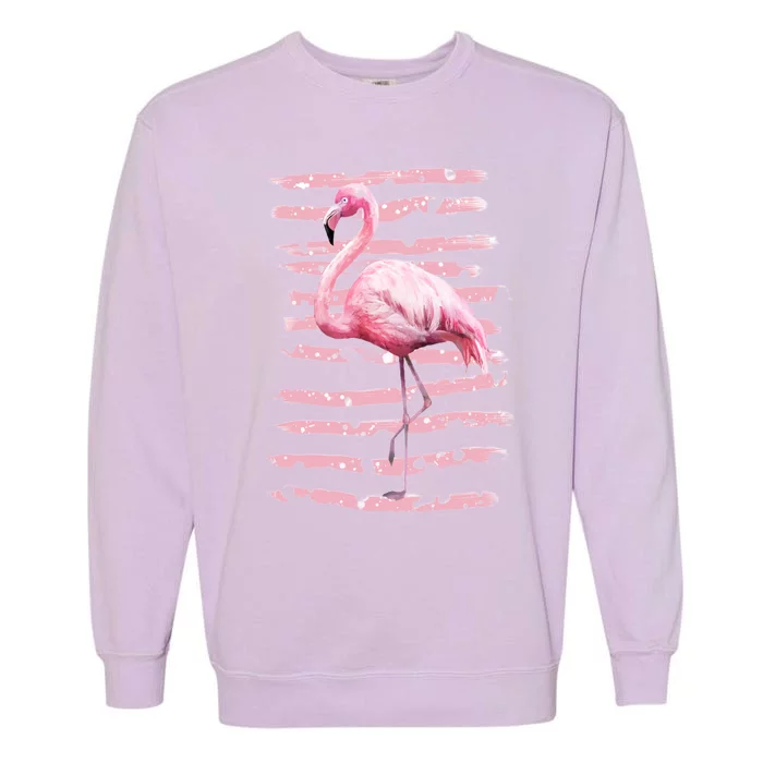 Pink Flamingo Garment-Dyed Sweatshirt