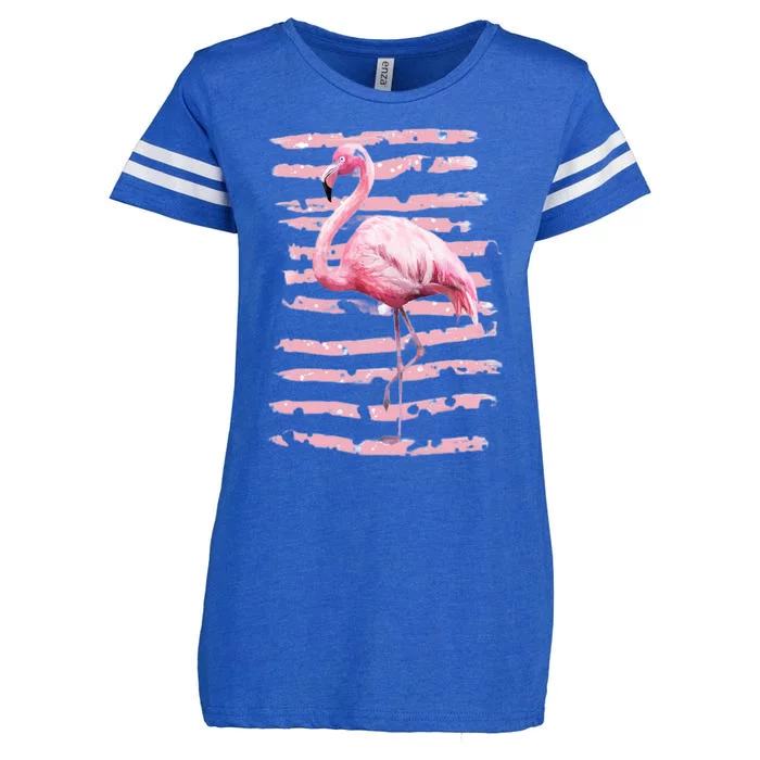 Pink Flamingo Enza Ladies Jersey Football T-Shirt