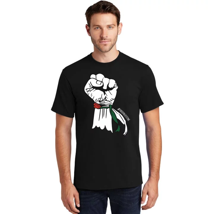 Palestine Flag Punch Freedom Palestine Flag Punch Tall T-Shirt