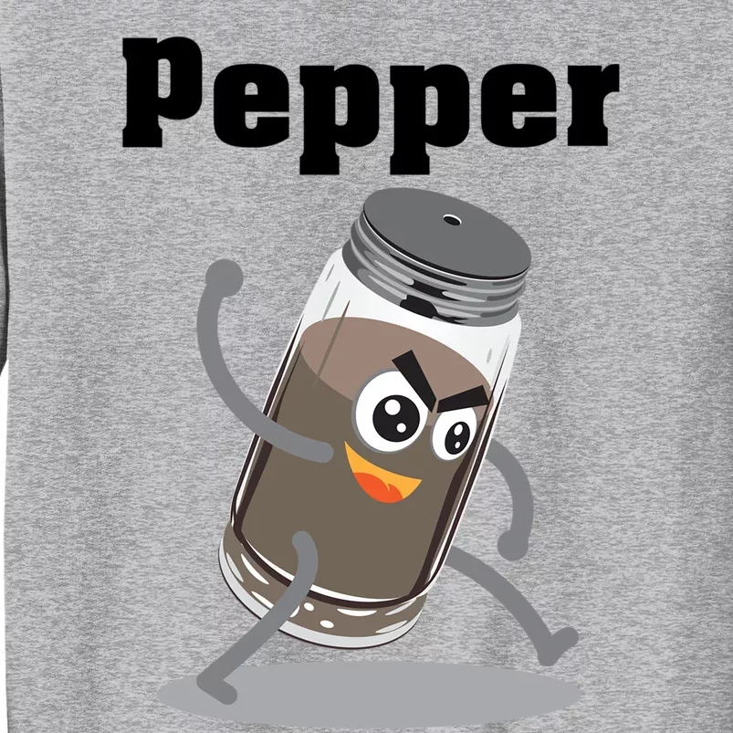 Pepper Funny Power Matching Salt And Pepper Gift Tall Sweatshirt