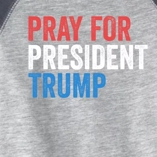 Pray For President Trump Get Well Soon Potus And Flotus Great Gift Toddler Fine Jersey T-Shirt