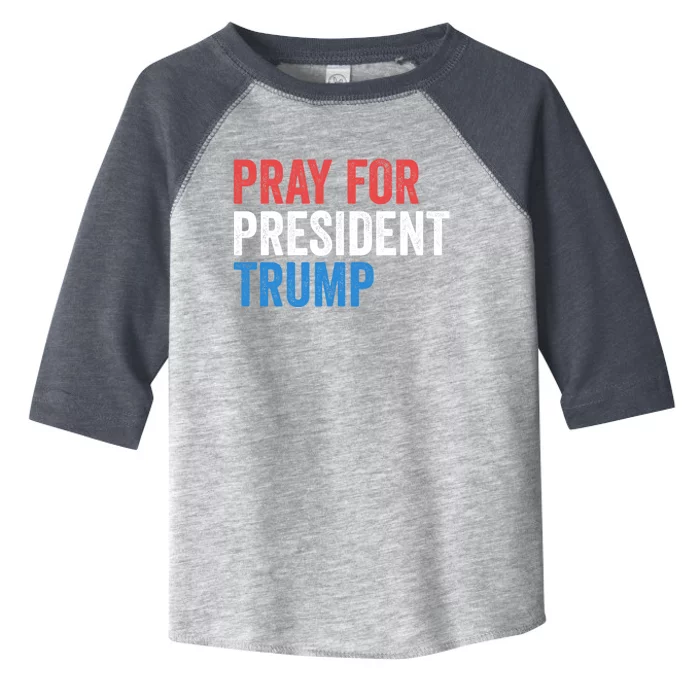 Pray For President Trump Get Well Soon Potus And Flotus Great Gift Toddler Fine Jersey T-Shirt