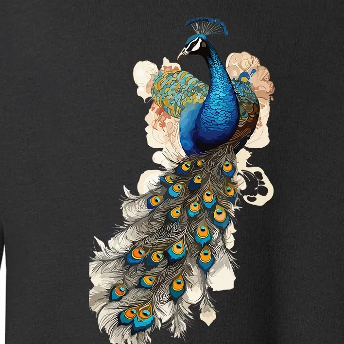 Peacock Feather Peahen Bird Animal Peacocks Lover Toddler Sweatshirt