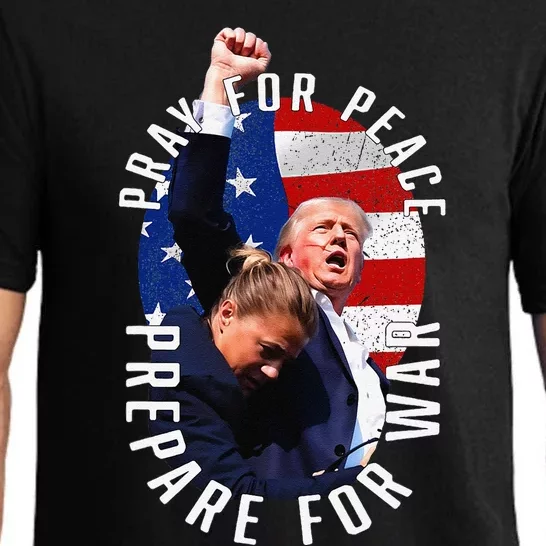 Pray For Peace Prepare For War Protrump Pajama Set