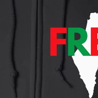 Palestine Free Palestine In Arabic Free Gaza Palestine Flag Full Zip Hoodie