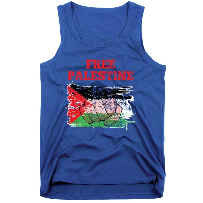 Palestine Flag Patriotic Palestinian Free Palestine Cute Gift Tank Top