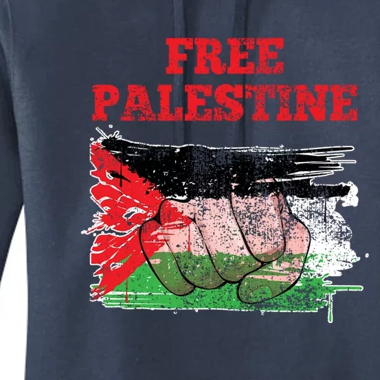 Palestine Flag Patriotic Palestinian Free Palestine Cute Gift Women's Pullover Hoodie