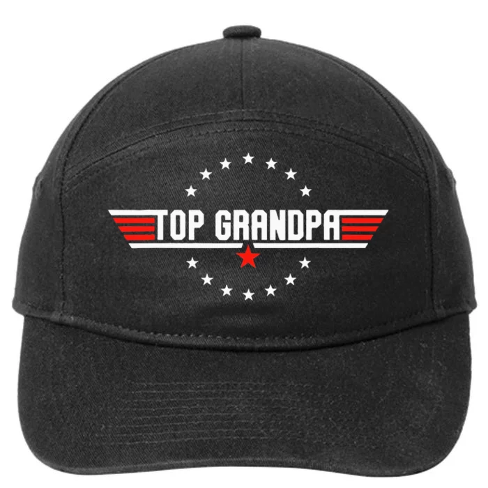 Personalized Family Photo Frame for Grandpa 7-Panel Snapback Hat