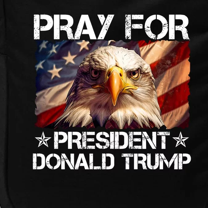 Pray For President Donald Trump American Flag Eagle Impact Tech Backpack