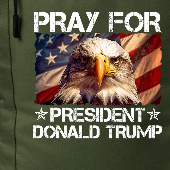 Pray For President Donald Trump American Flag Eagle Daily Commute Backpack