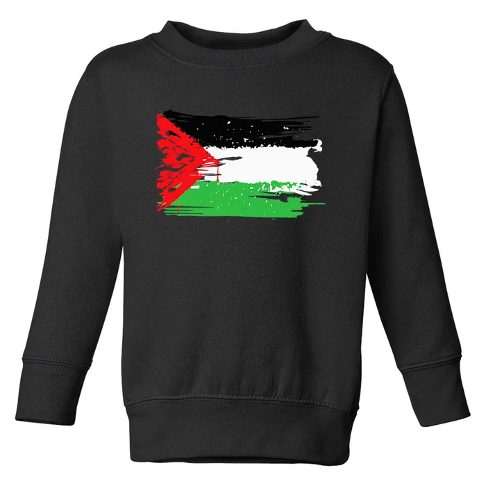 Palestine Flag Toddler Sweatshirt