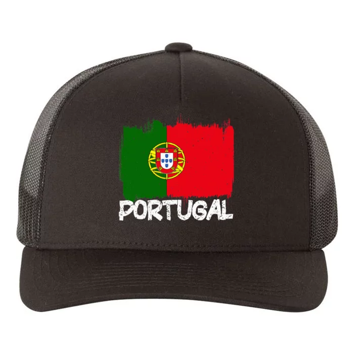 Portugal Flag Yupoong Adult 5-Panel Trucker Hat