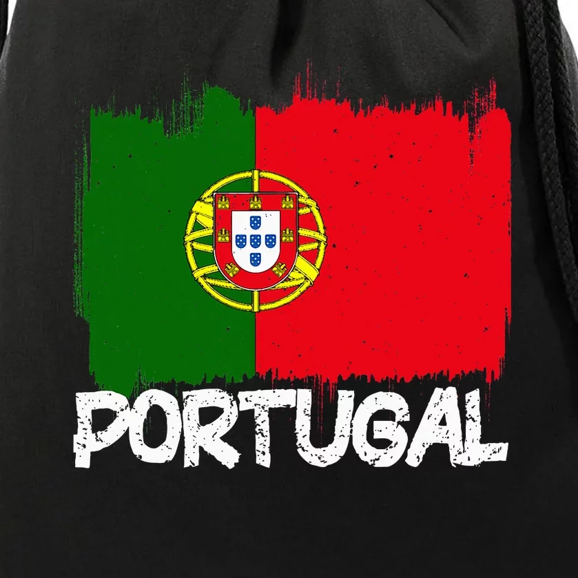 Portugal Flag Drawstring Bag