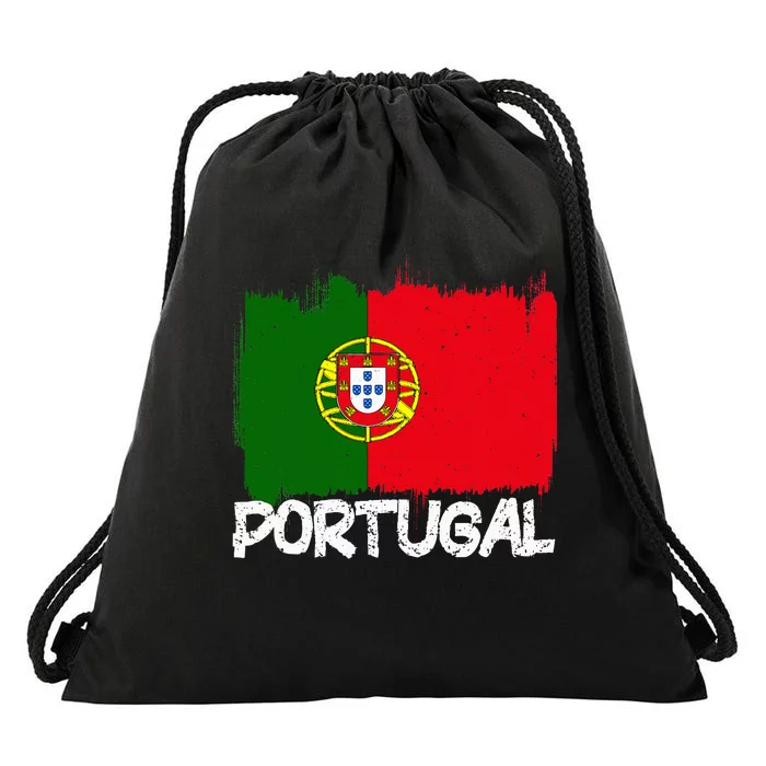 Portugal Flag Drawstring Bag