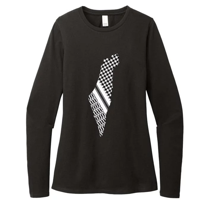 Palestine Free Palestine Free Gaza Palestine Flag Womens CVC Long Sleeve Shirt