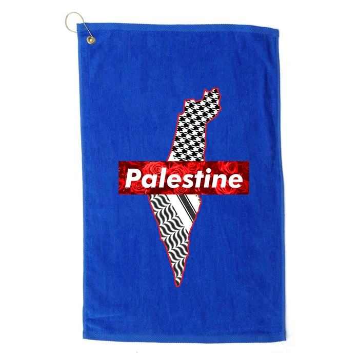 Palestine Free Palestine Free Gaza Palestine Flag Arabic Cool Gift Platinum Collection Golf Towel