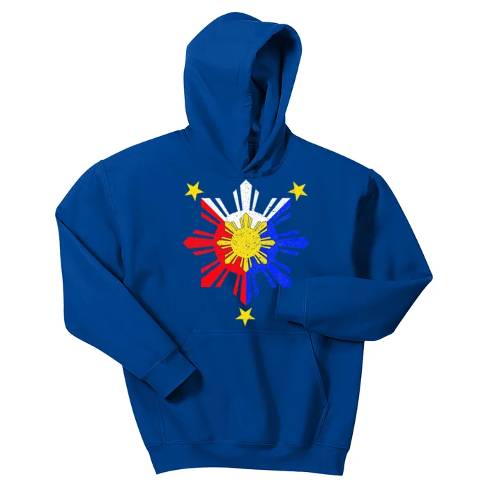 Pinoy Filipino Philippine Flag Sun Kids Hoodie